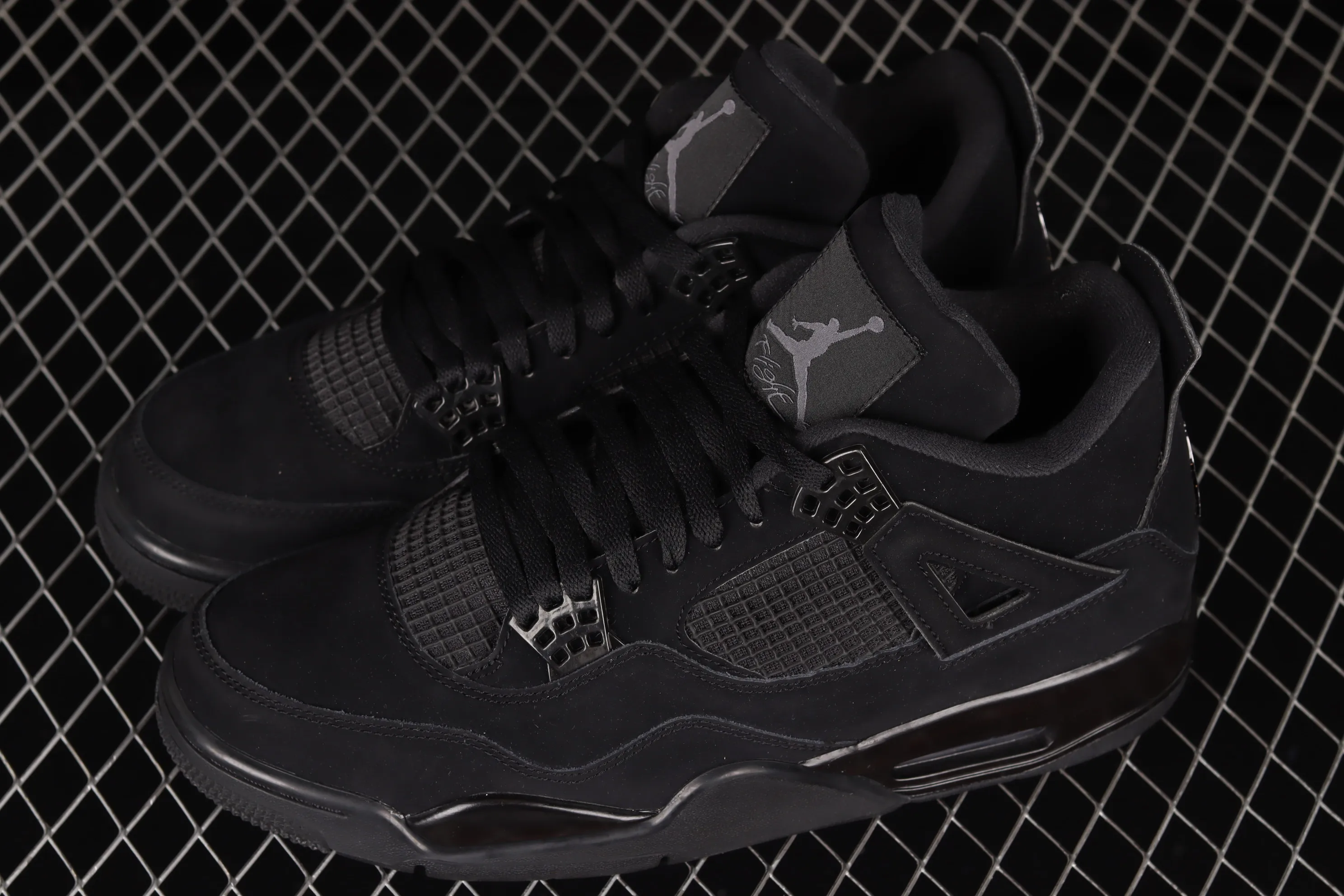 All categories Air Jordan Jordan series basketball shoes Air Jordan 4 foreign trade version Air Jordan 4 Retro "Black Cat" AJ4 Joe 4 Black Cat First layer frosted CU1110-010